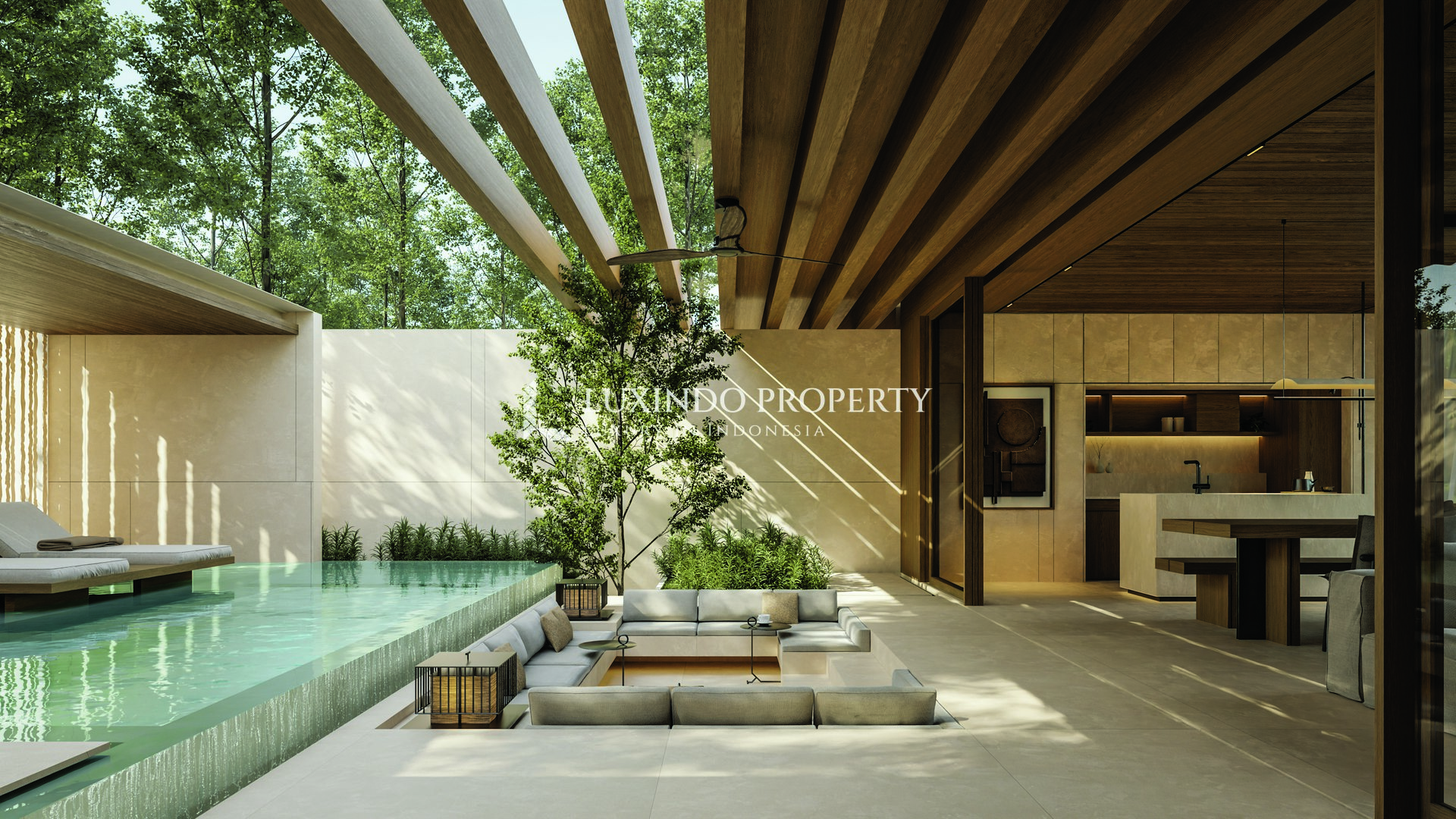 ECHO BEACH - MODERN 3 BEDROOM LUXURY VILLA WITH PRIVATE POOL IN CANGGU (FHV530)